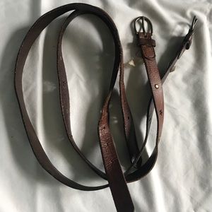 Set of two brown belts